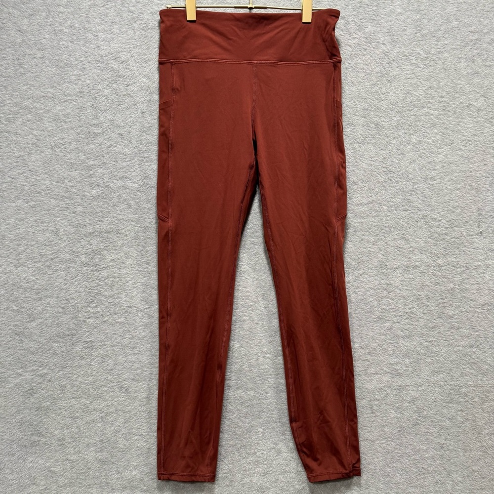Vuori Womens S Stride Leggings Back Stash Zip Pocket 7/8 Length Yoga Athletic